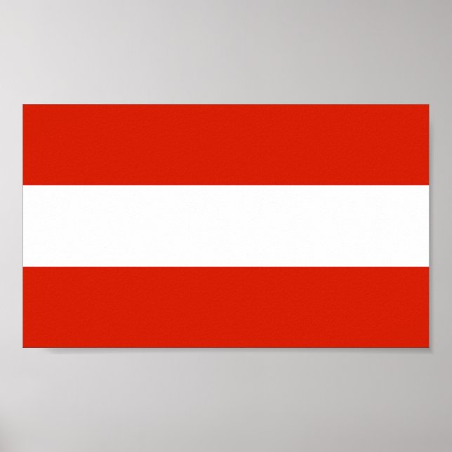 Póster Bandera de Austria (Frente)
