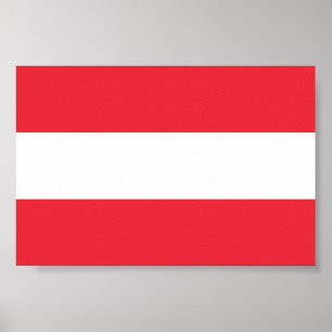 Póster Bandera de Austria