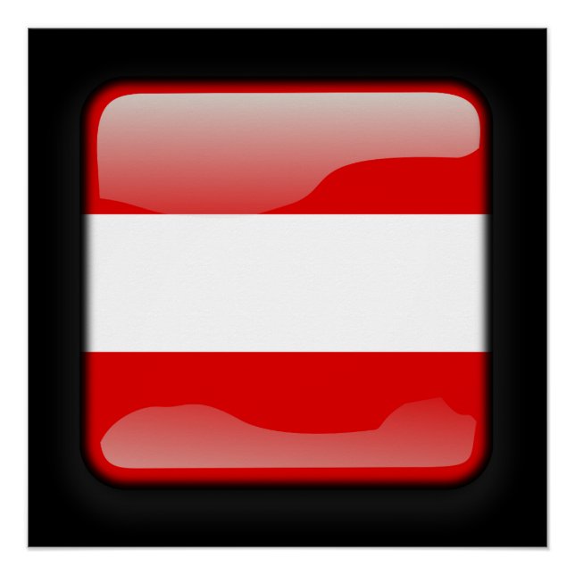Póster Bandera de Austria (Anverso)