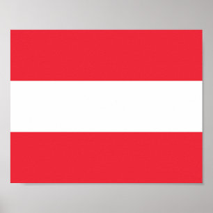 Póster Bandera de Austria