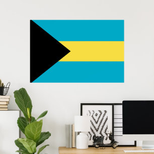 Póster Bandera de Bahamas