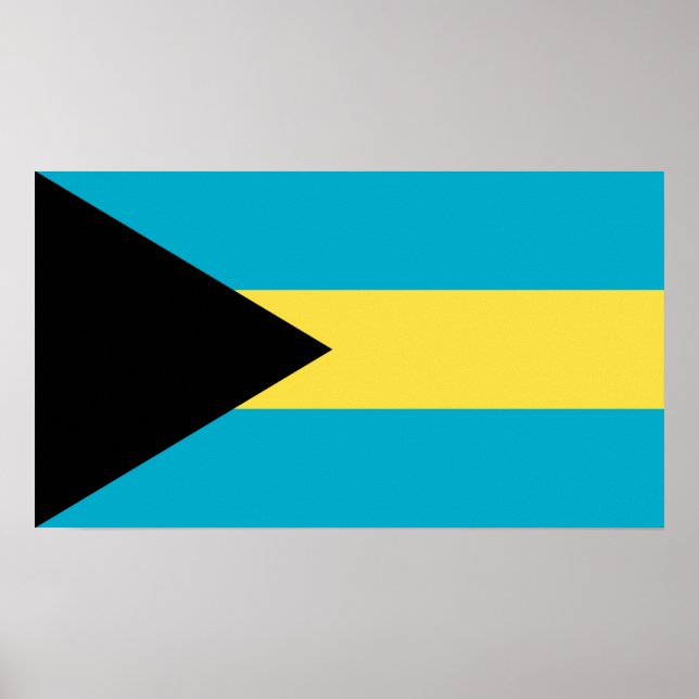 Póster Bandera de Bahamas (Frente)