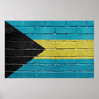 Póster Bandera de Bahamas
