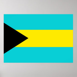 Póster Bandera de Bahamas