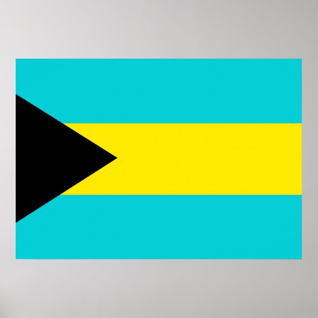Póster Bandera de Bahamas (Frente)