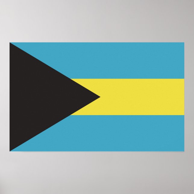 Póster Bandera de Bahamas (Frente)