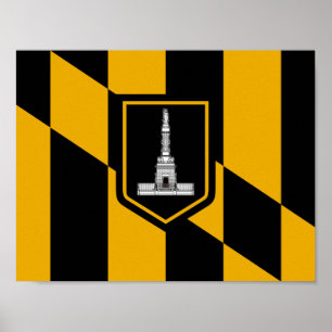Póster Bandera de Baltimore