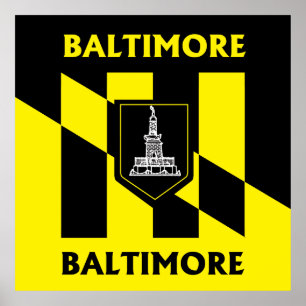 Póster Bandera de Baltimore