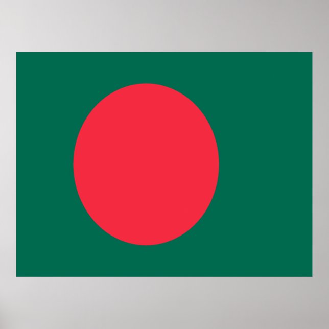 Póster Bandera de Bangladesh (Frente)