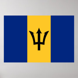Póster Bandera de Barbados (Barbados) (Bajan)