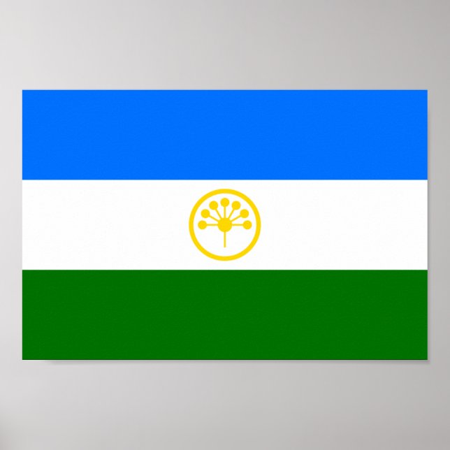 Póster Bandera de Baskortostán Patriótico (Frente)