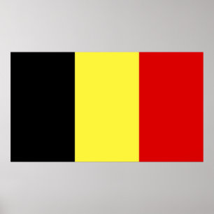 Póster Bandera de Bélgica