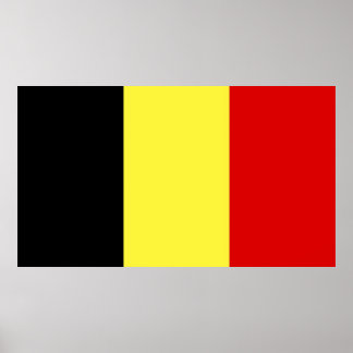 Póster Bandera de Bélgica