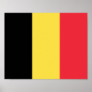 Póster Bandera de Bélgica