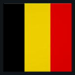 Póster Bandera de Bélgica<br><div class="desc">La bandera belga,  inspirada en la tricolor francesa,  se adoptó en 1831,  poco después de independizarse de los Países Bajos. #flag #belgium #belgium #patriotic</div>