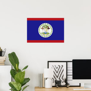Póster Bandera de Belice