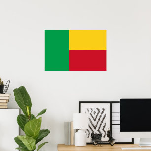 Póster Bandera de Benín