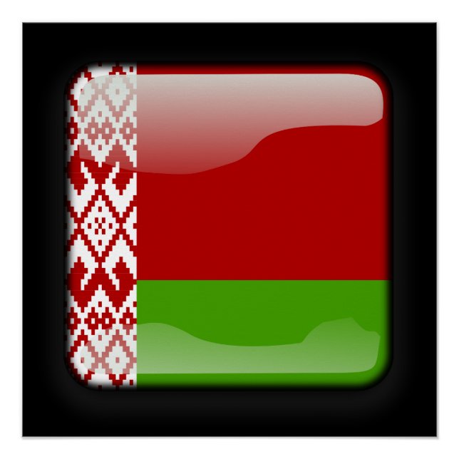 Póster Bandera de Bielorrusia (Anverso)