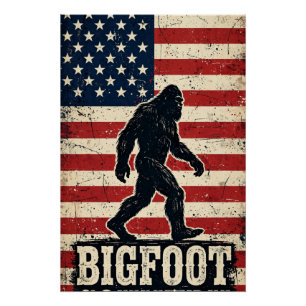Póster Bandera de Bigfoot País