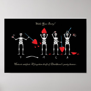 PÓSTER BANDERA DE BLACKBEARD DEL CAPITÁN MAYFLOWER