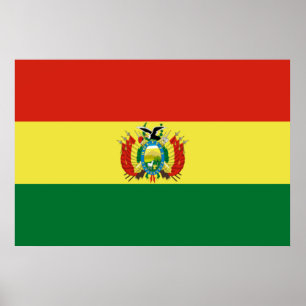 Póster Bandera de Bolivia