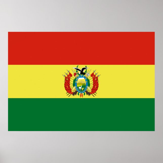 Póster Bandera de Bolivia (Frente)