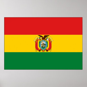 Póster Bandera de Bolivia
