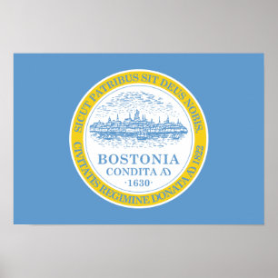 Póster Bandera de Boston