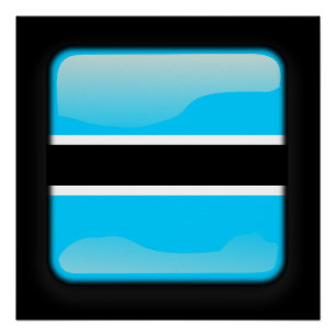 Póster Bandera de Botswana