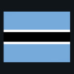 Póster Bandera de Botswana<br><div class="desc">Bandera de Botswana,  botswana,  áfrica,  Gaborone,  Bloemfontein,  Cuerno de África,  Okavango,  Reserva de caza del Kalahari Central,  bandera,  jirafas,  chitas,  viajes,  aventura,  cultura,  gato,  animal,  anime,  cosecha,  explorar,  hacer senderismo,  Madre Tierra,  ambientalista,  conservación,  vida silvestre, </div>
