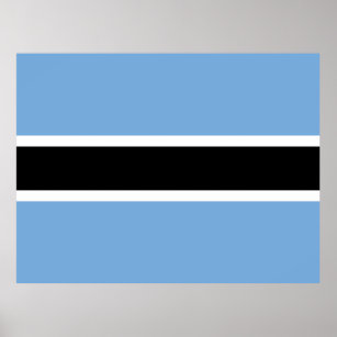 Póster Bandera de Botswana