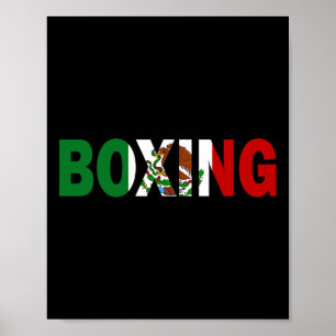 Póster Bandera de Boxeo en México