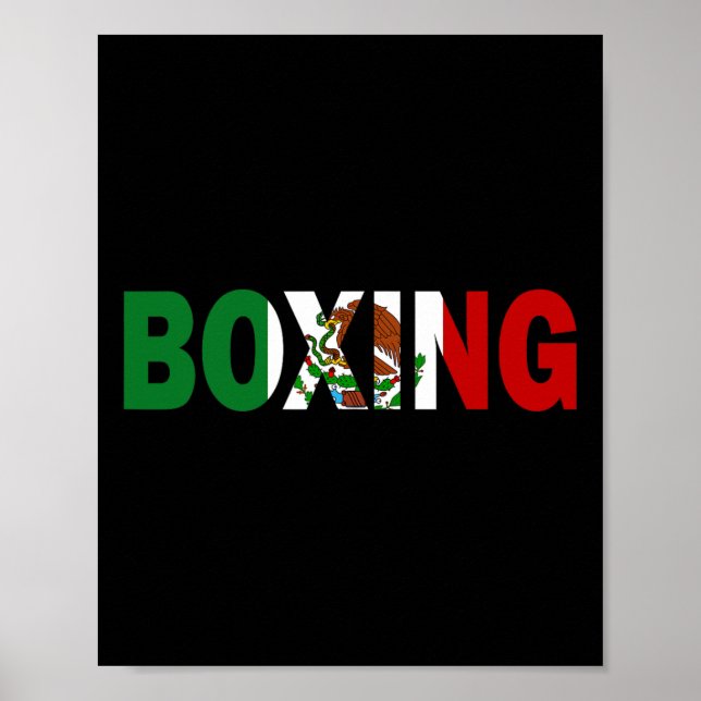 Póster Bandera de Boxeo en México (Frente)