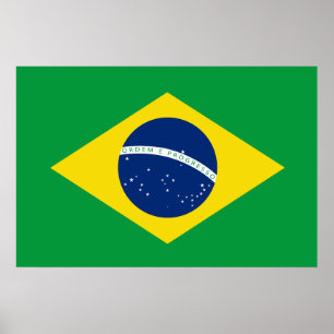 Póster Bandera de Brasil