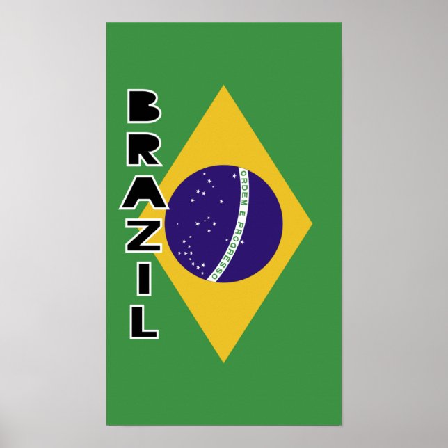 Póster Bandera de Brasil (Frente)