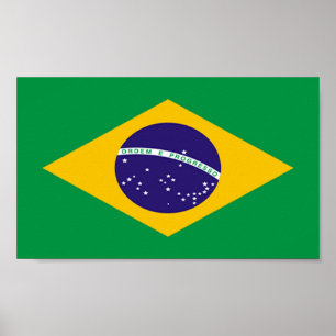 Póster Bandera de Brasil