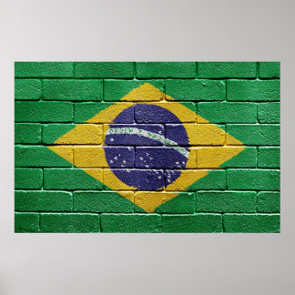 Póster Bandera de Brasil