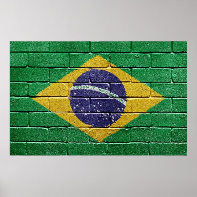 Póster Bandera de Brasil (Frente)