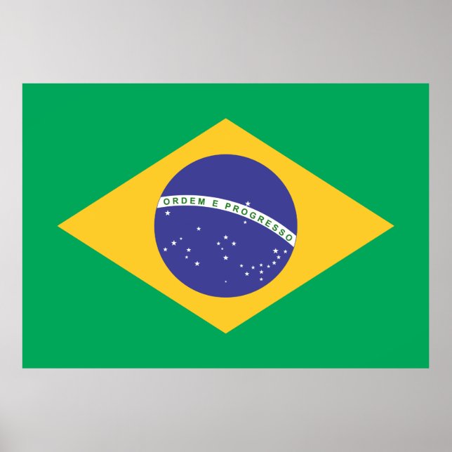 Póster Bandera de Brasil (Frente)