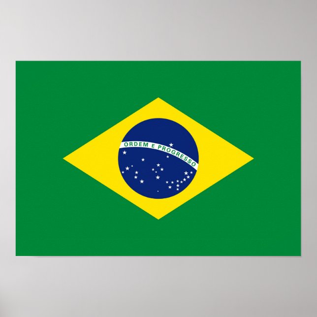 Póster Bandera de Brasil (Frente)