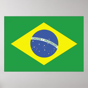 Póster Bandera de Brasil