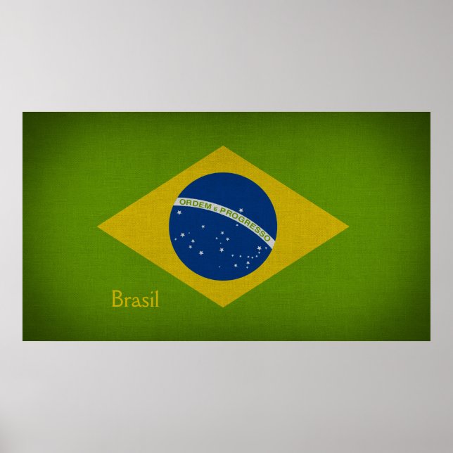 Póster Bandera de Brasil (Frente)