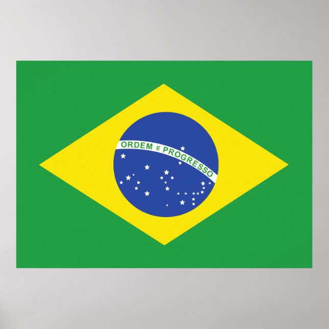 Póster Bandera de Brasil (Frente)