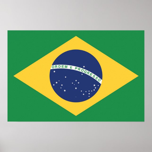 Póster Bandera de Brasil (Frente)