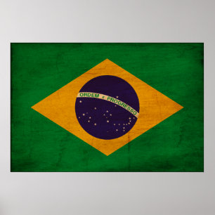 Póster Bandera de Brasil