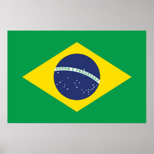 Póster Bandera de Brasil