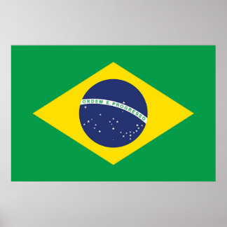Póster Bandera de Brasil