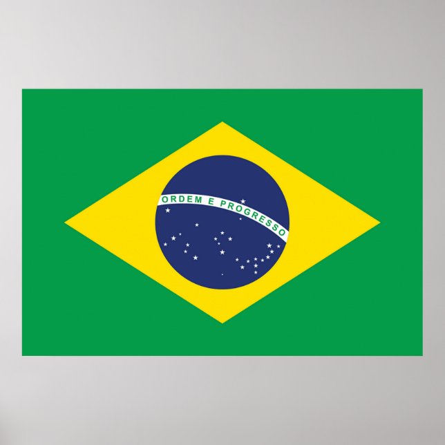 Póster Bandera de Brasil (Frente)