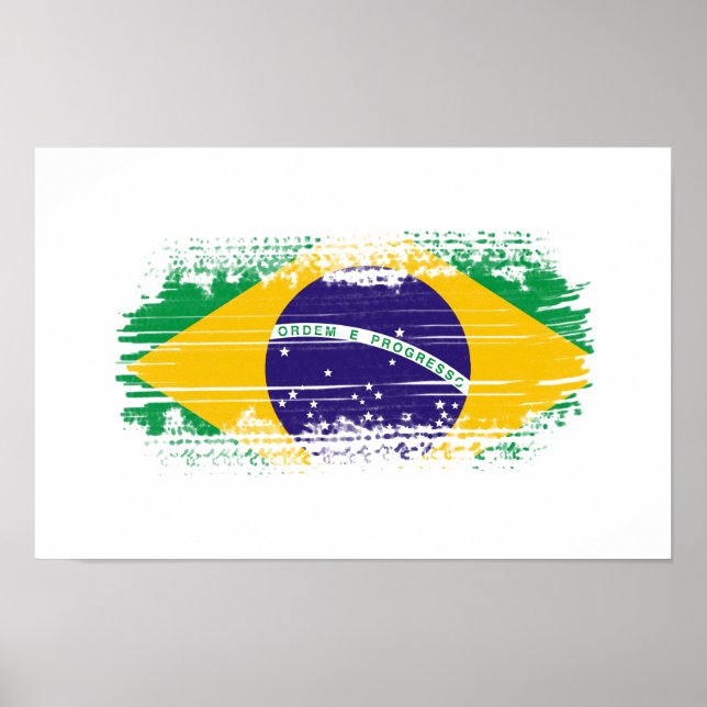 Póster Bandera de Brasil (Frente)