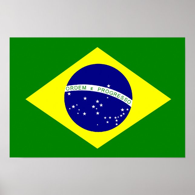Póster Bandera de Brasil (Frente)